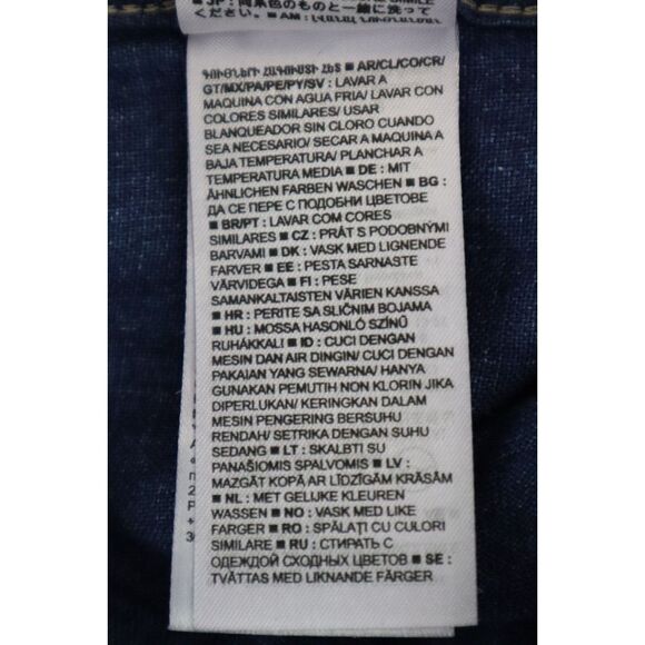 Banana Republic Men's Sz M Navy Blue Standard-Fit Button Down Linen Shirt $85 - Picture 14 of 15